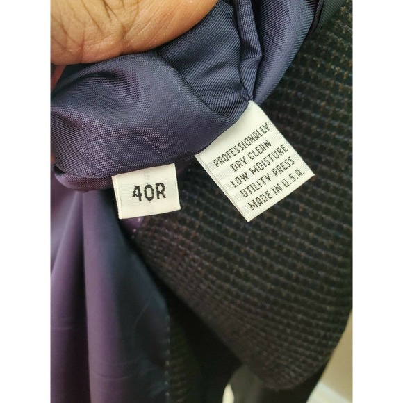 Austin Reed Men's Blue Two Buttons Long Sleeve Single Breasted Blazer Size 40R - Picture 10 of 11